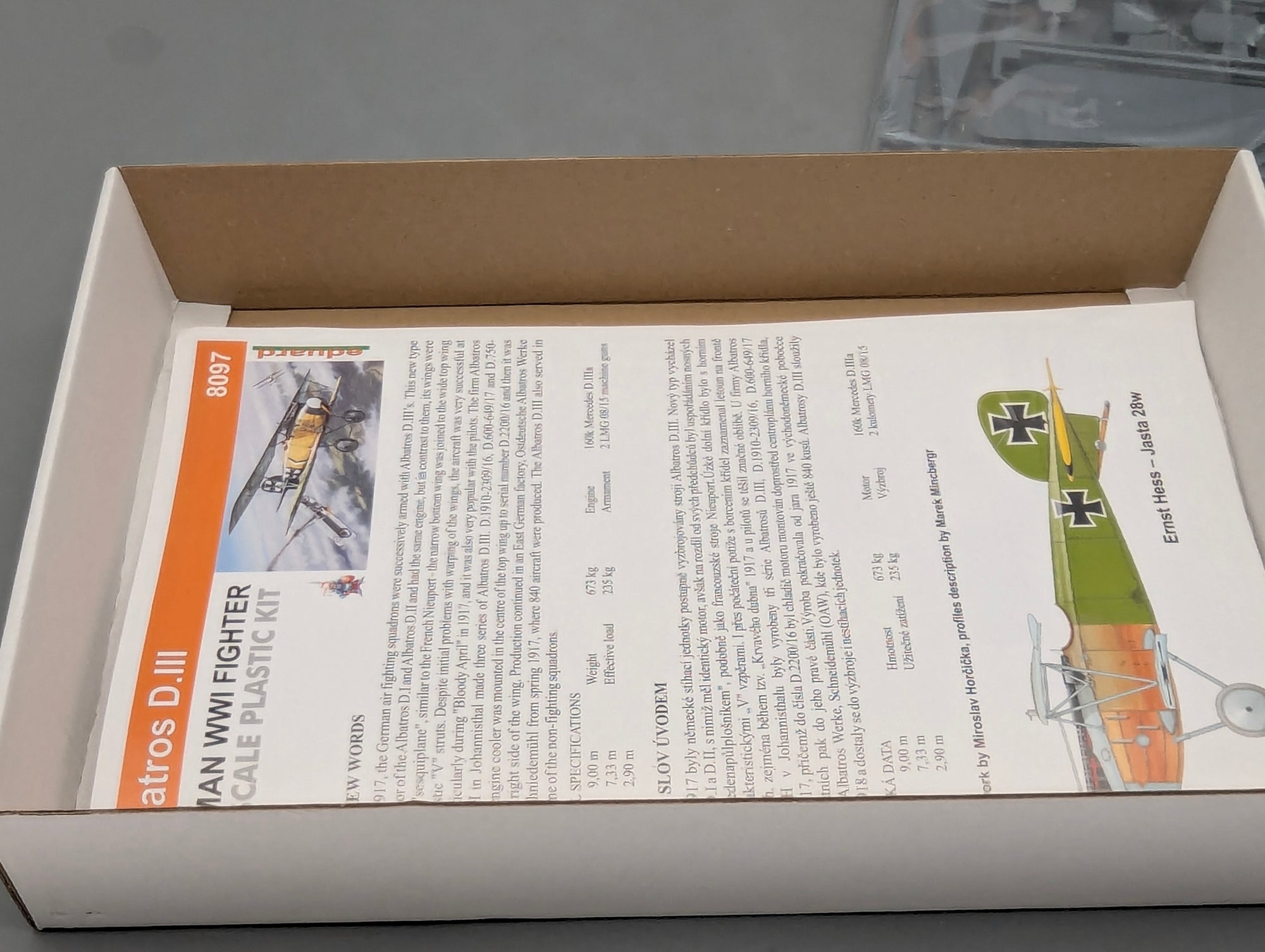 Flugzeug Modell Bausatz 1:48 Eduard 8097 Albatros D.III Profi Pack mit OVP