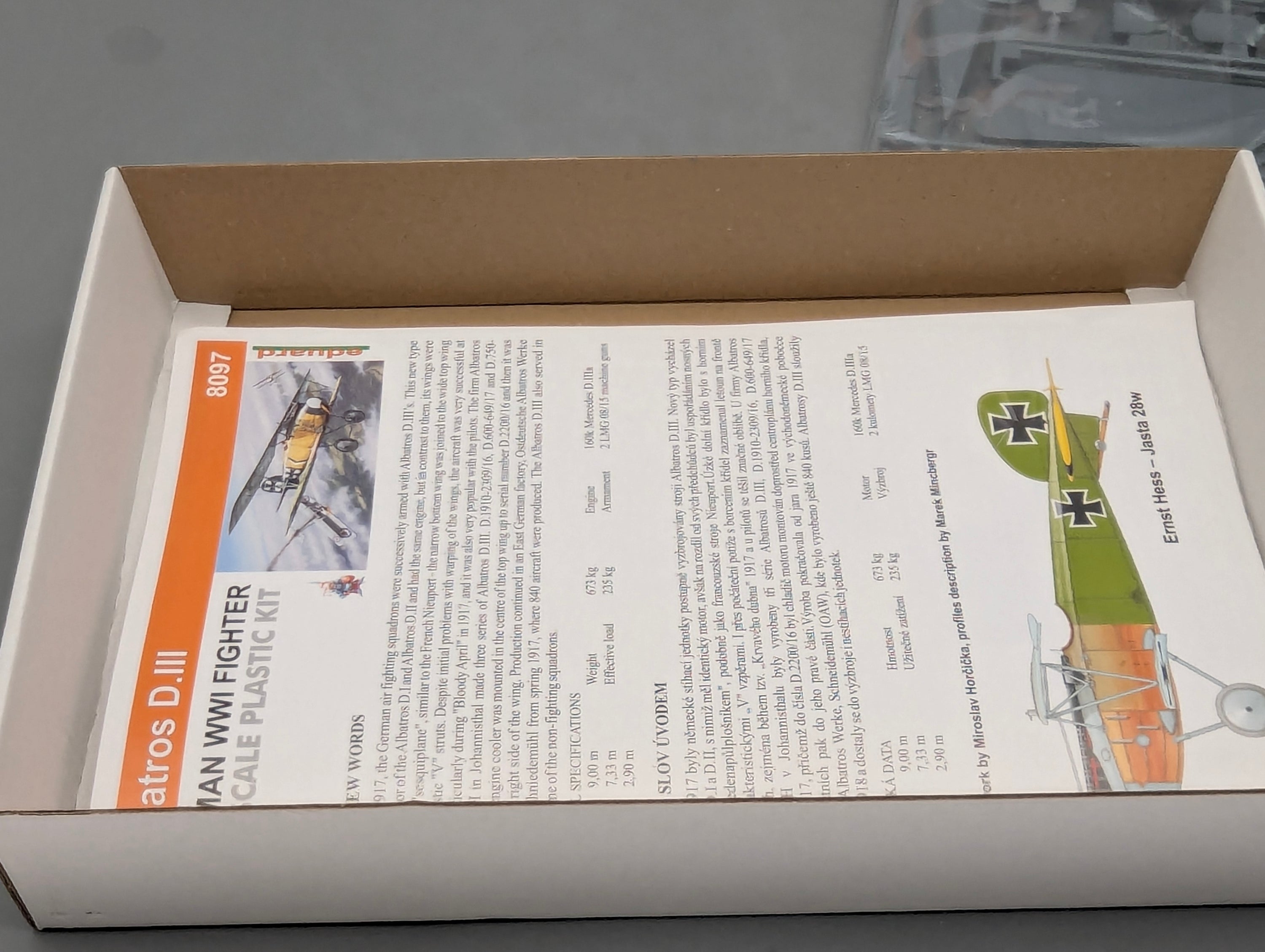 Flugzeug Modell Bausatz 1:48 Eduard 8097 Albatros D.III Profi Pack mit OVP