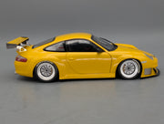 Modellautos 1:18 Minichamps Porsche 911 GT3 RSR ALMS 2004 Gelb mit OVP