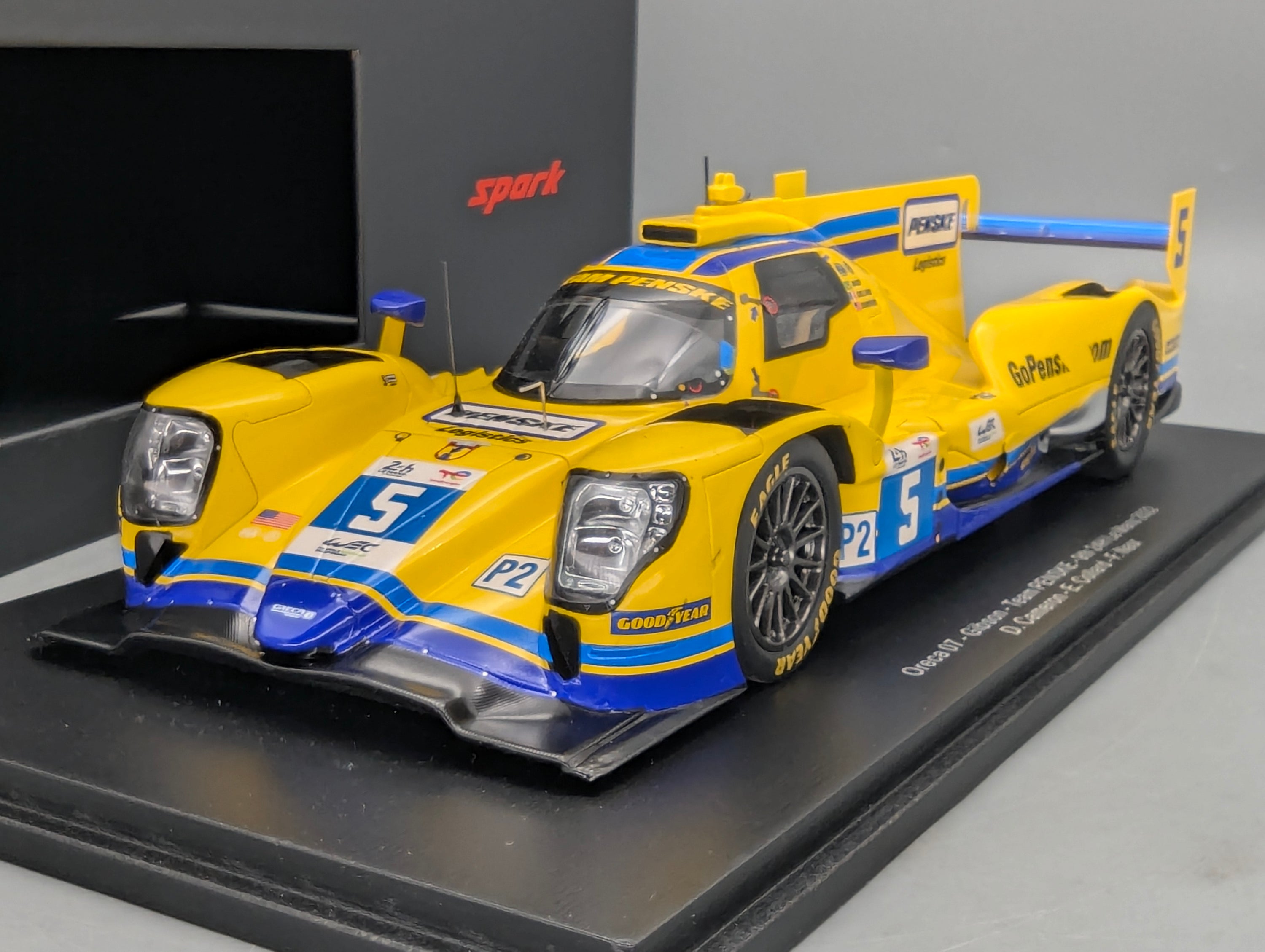Modellautos 1:18 Spark 18S805 Oreca 07 - Gibson Team Penske 24h Le Mans 2022 #5 mit OVP