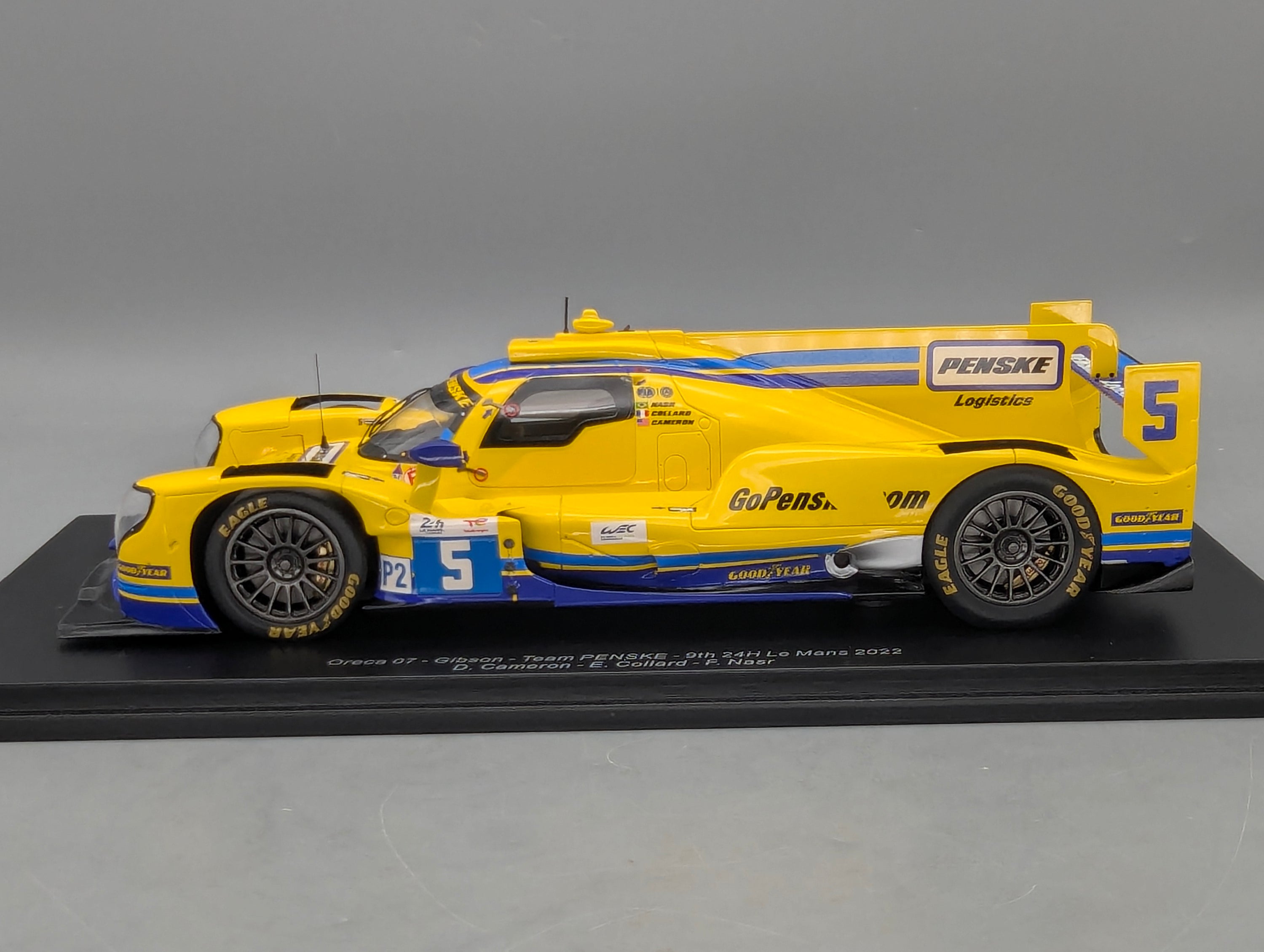 Modellautos 1:18 Spark 18S805 Oreca 07 - Gibson Team Penske 24h Le Mans 2022 #5 mit OVP