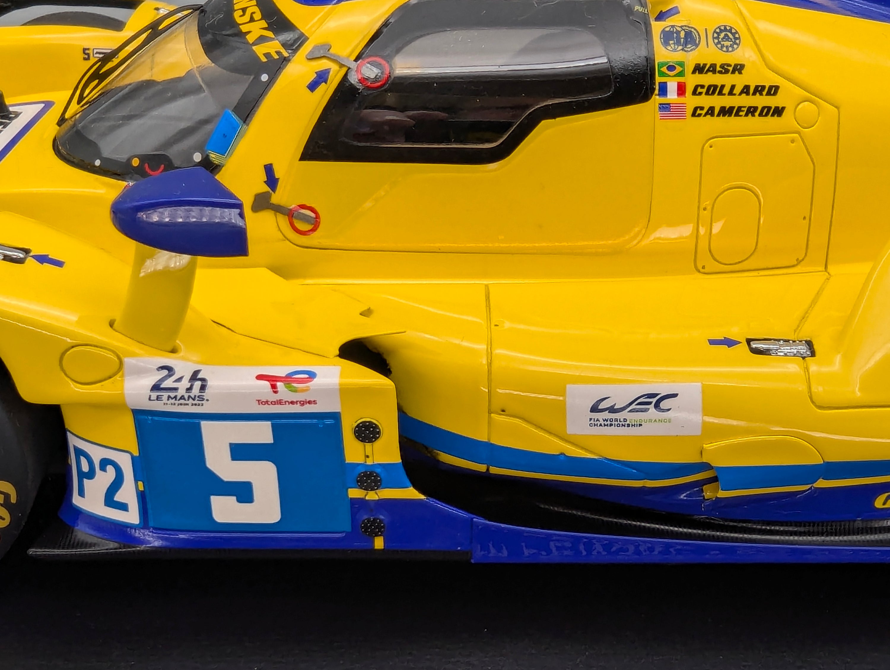 Modellautos 1:18 Spark 18S805 Oreca 07 - Gibson Team Penske 24h Le Mans 2022 #5 mit OVP