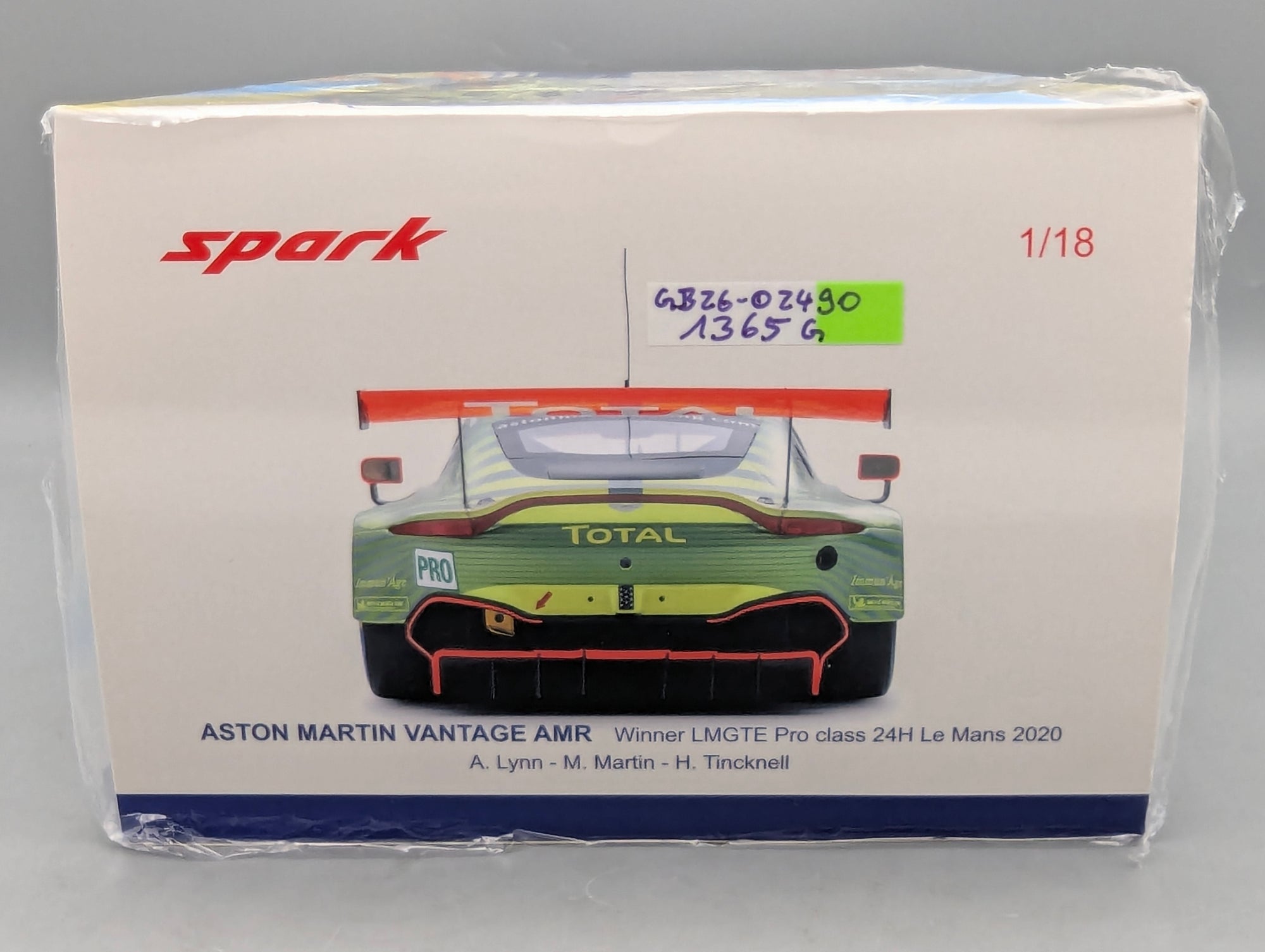 Modellautos 1:18 Spark 18S805 Aston Martin Vantage AMR WINNER 24h Le Mans 2020 #97 mit OVP