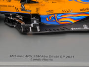 Modellautos 1:18 Spark 18S608 McLaren MCL35M Abu Dhabi GP 2021 #4 L. Norris OVP