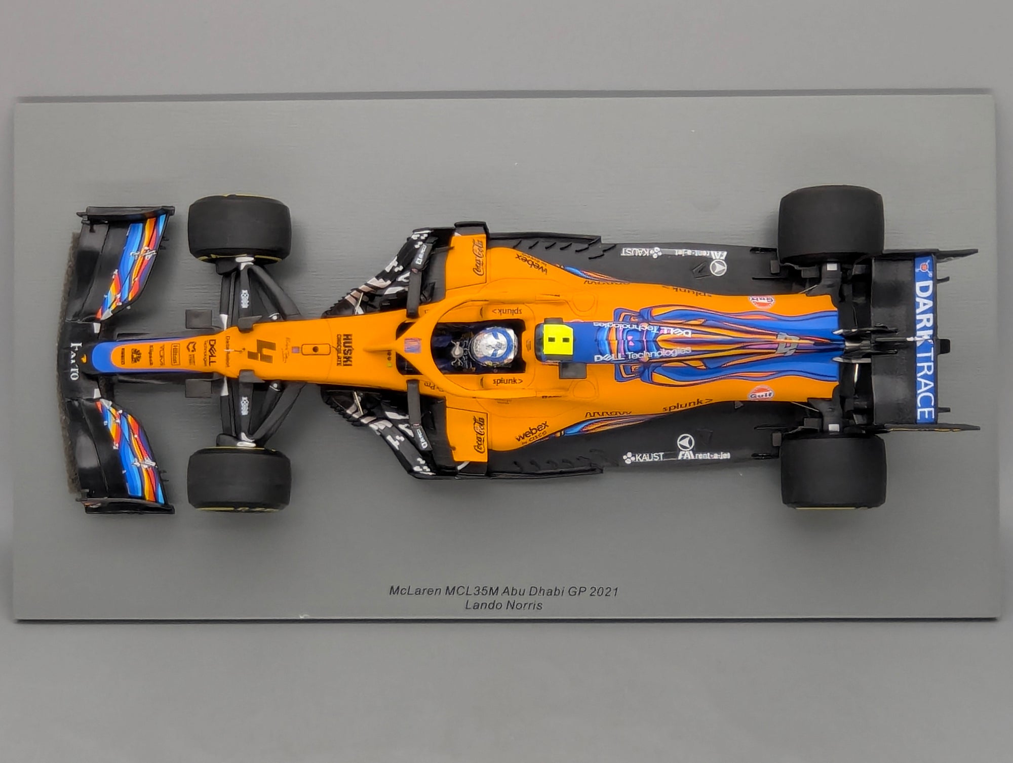 Modellautos 1:18 Spark 18S608 McLaren MCL35M Abu Dhabi GP 2021 #4 L. Norris OVP