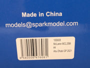 Modellautos 1:18 Spark 18S608 McLaren MCL35M Abu Dhabi GP 2021 #4 L. Norris OVP