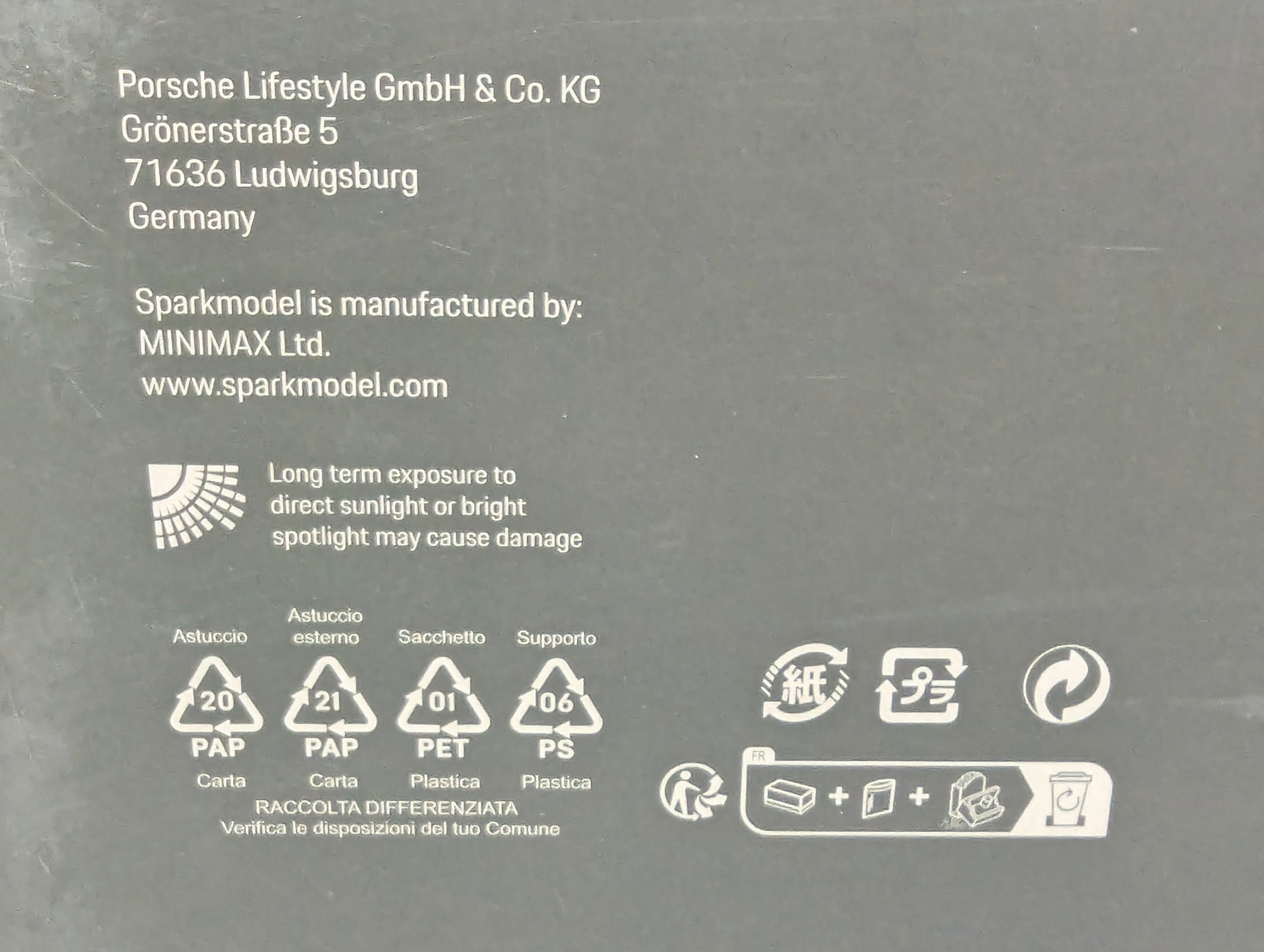 Coches en miniatura 1:43 Minichamps Mercedes Benz SL65 AMG Black Series Plata con embalaje original