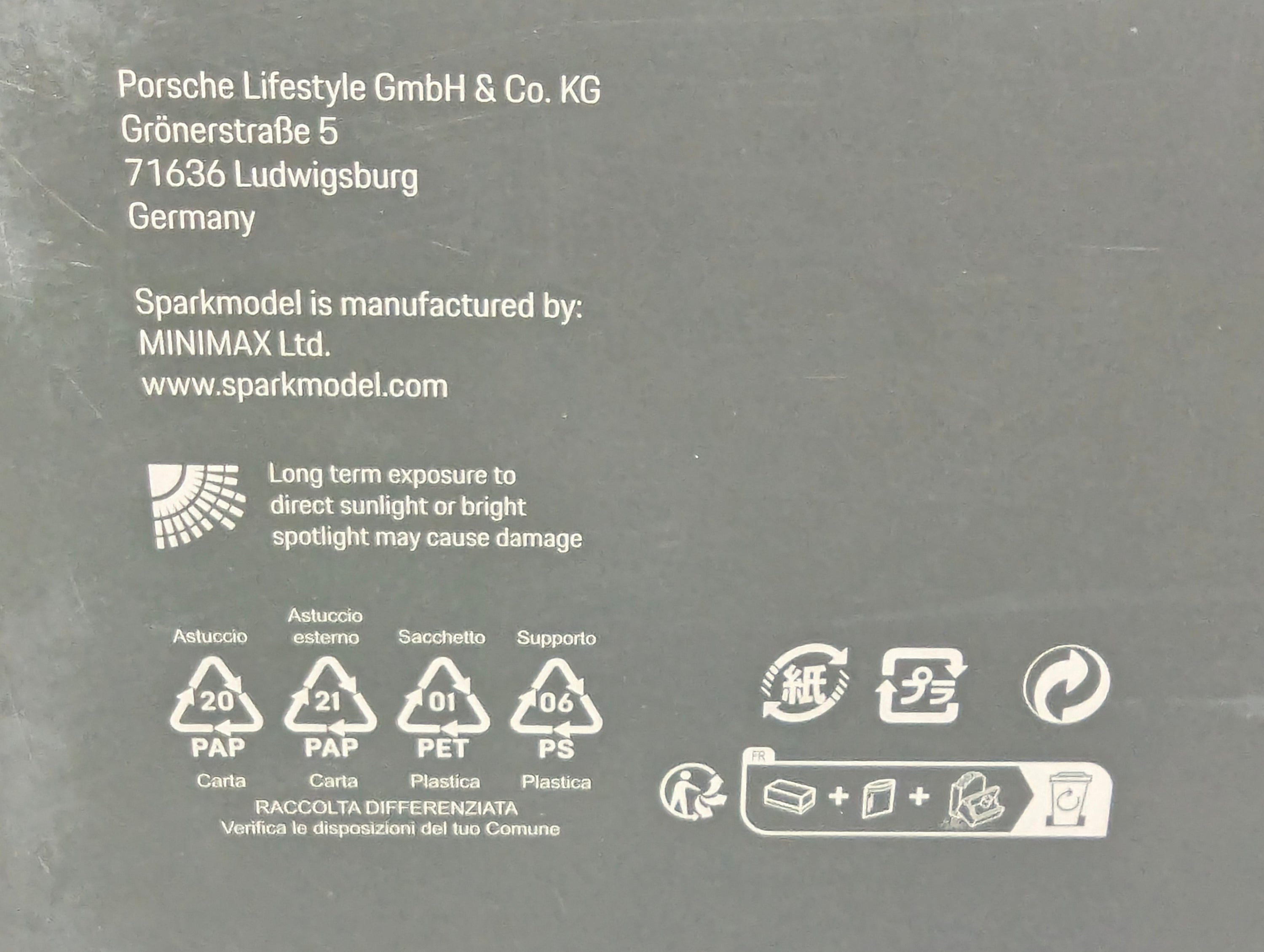Coches en miniatura 1:43 Minichamps Mercedes Benz SL65 AMG Black Series Plata con embalaje original