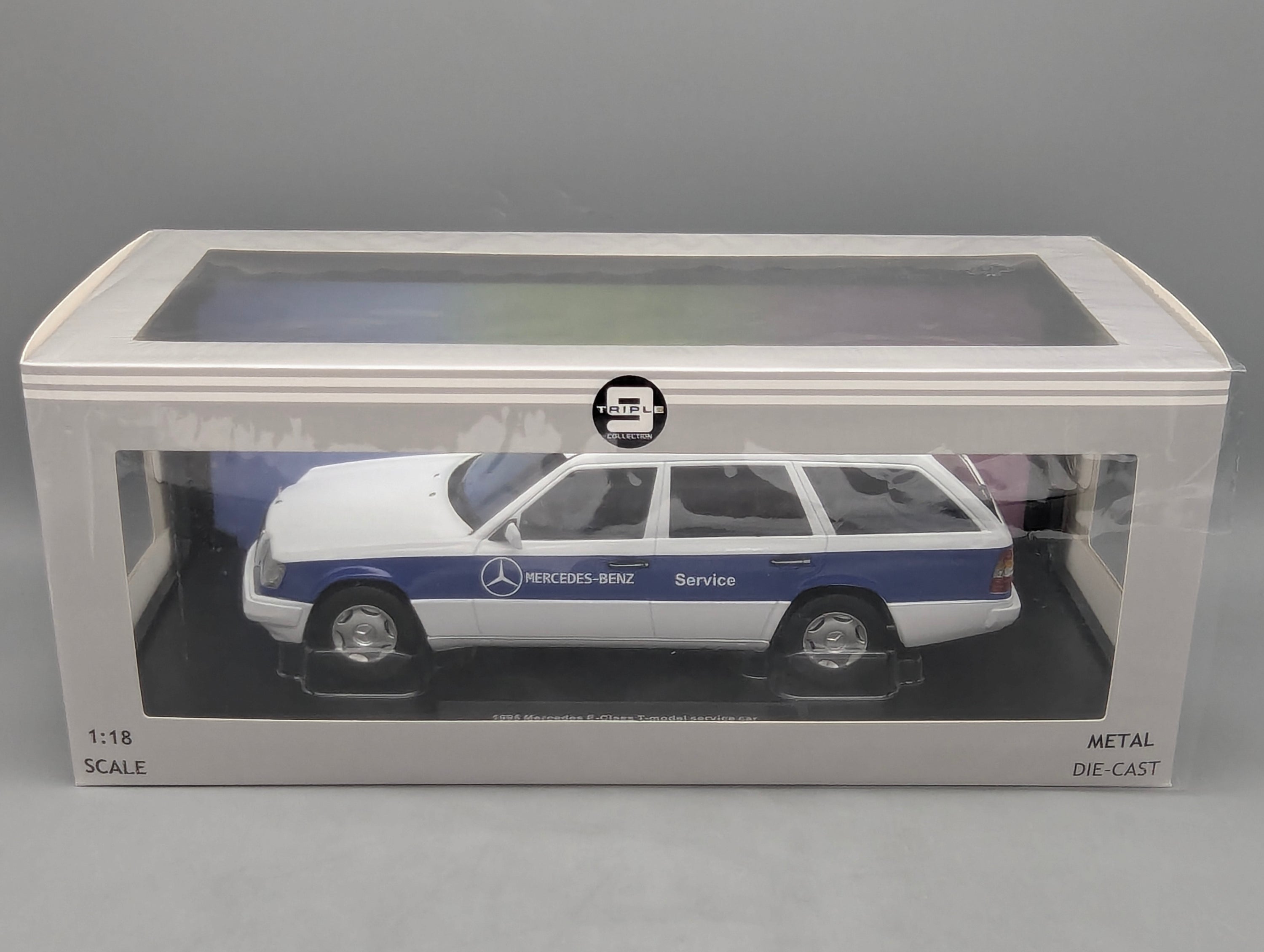 Modellautos 1:18 Triple9 Mercedes-Benz E-Klasse T-Modell Service Car 1995 OVP