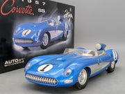 Modellautos 1:18 AUTOart Millenium 71051 Chevrolet Corvette SS 1957 Blau #1 mit OVP
