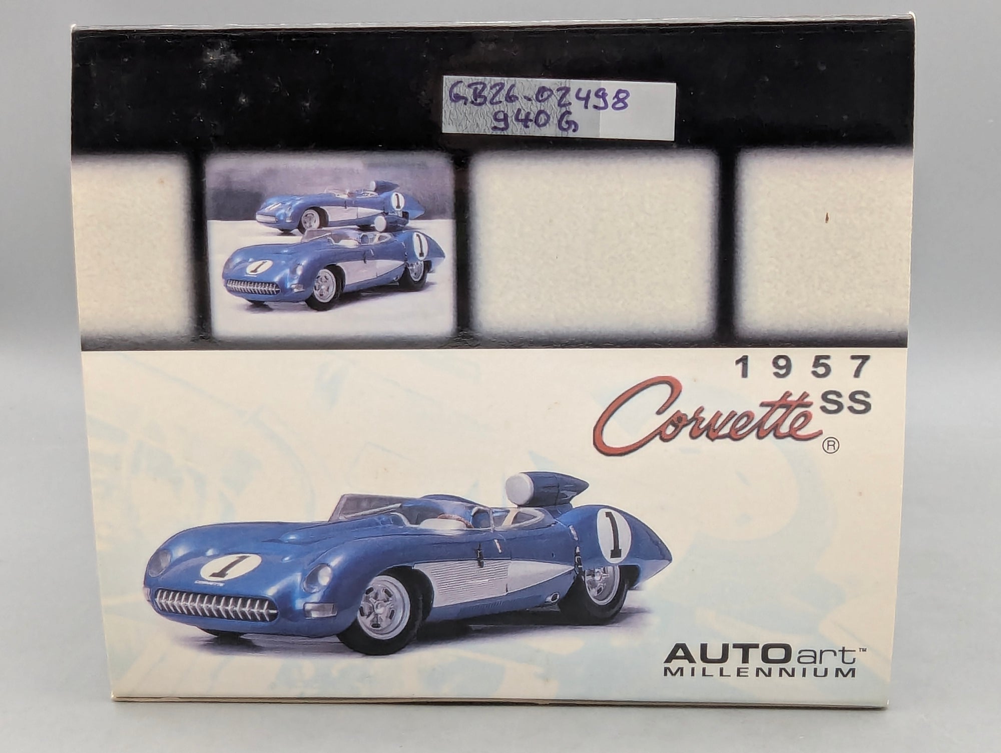 Modellautos 1:18 AUTOart Millenium 71051 Chevrolet Corvette SS 1957 Blau #1 mit OVP