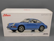 Modellautos 1:18 Schuco Porsche 911 S Coupe 1973 Blau Metallic mit OVP
