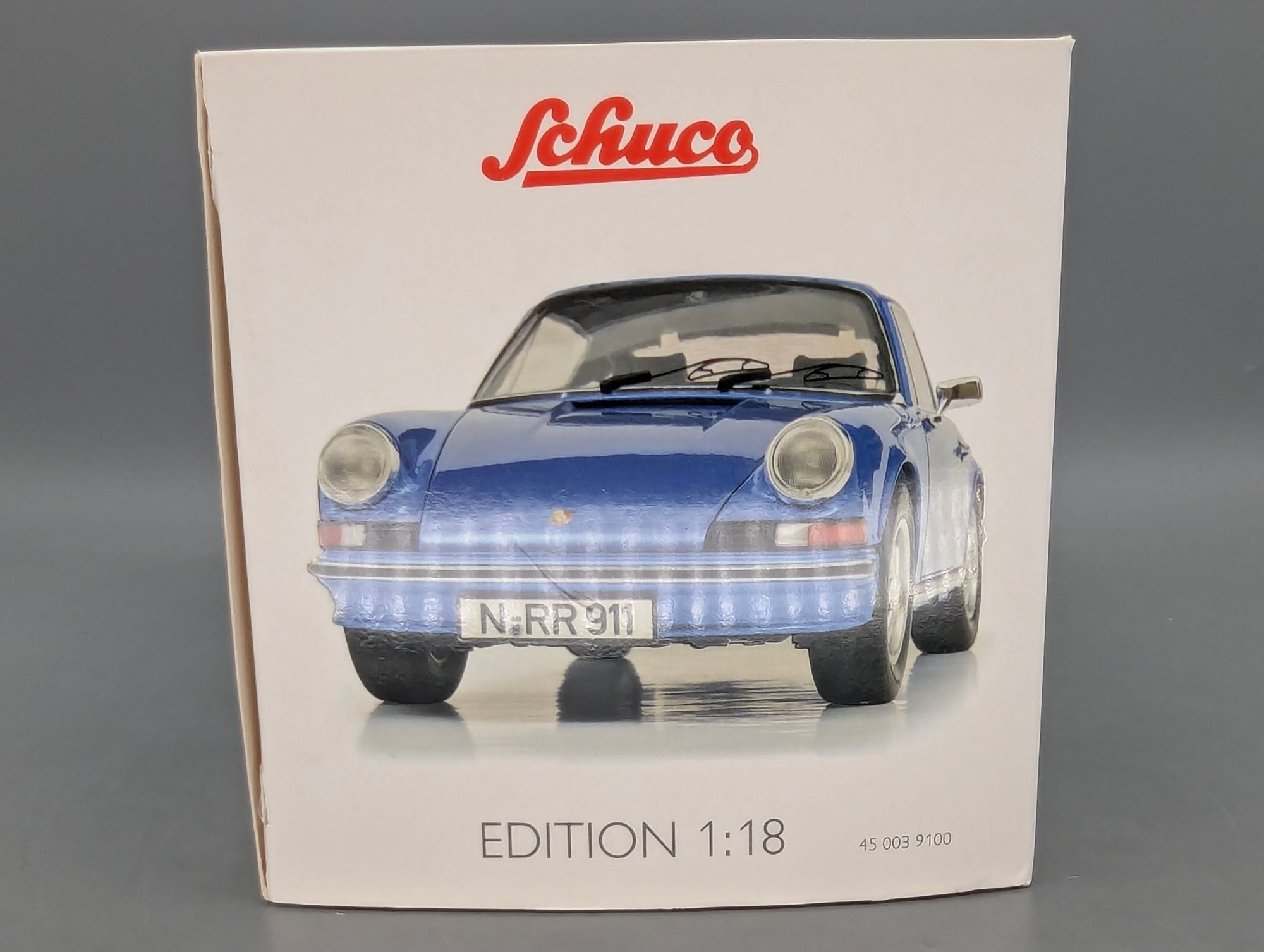 Modellautos 1:18 Schuco Porsche 911 S Coupe 1973 Blau Metallic mit OVP