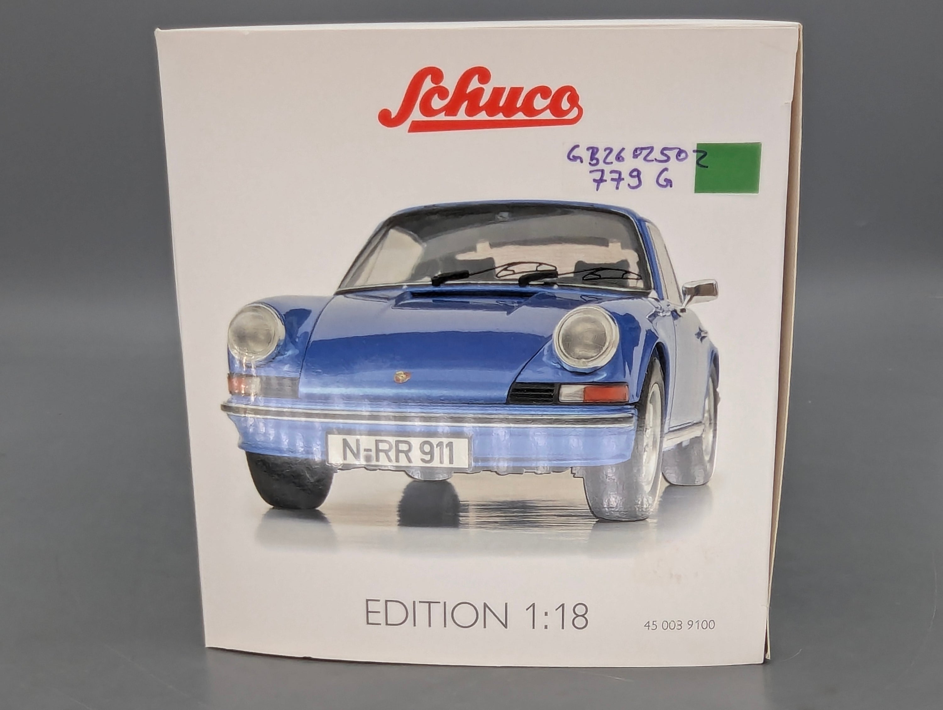 Modellautos 1:18 Schuco Porsche 911 S Coupe 1973 Blau Metallic mit OVP