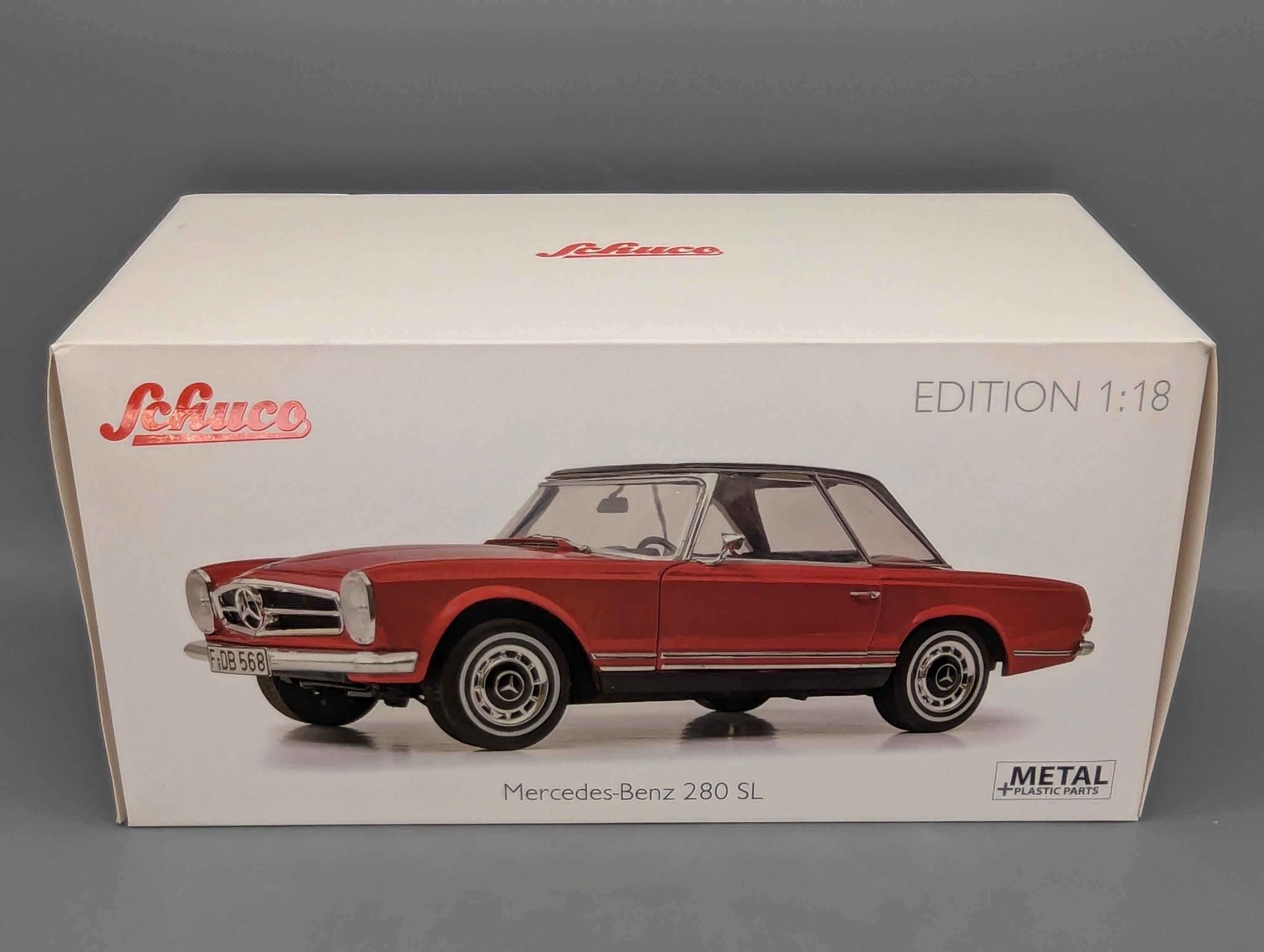Modellautos 1:18 Schuco Mercedes-Benz 280 SL Rot mit OVP