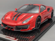 Modellautos 1:12 BBR Ferrari 488 Pista F1 2007 Red / Black Stripe Ltd 10/10 OVP