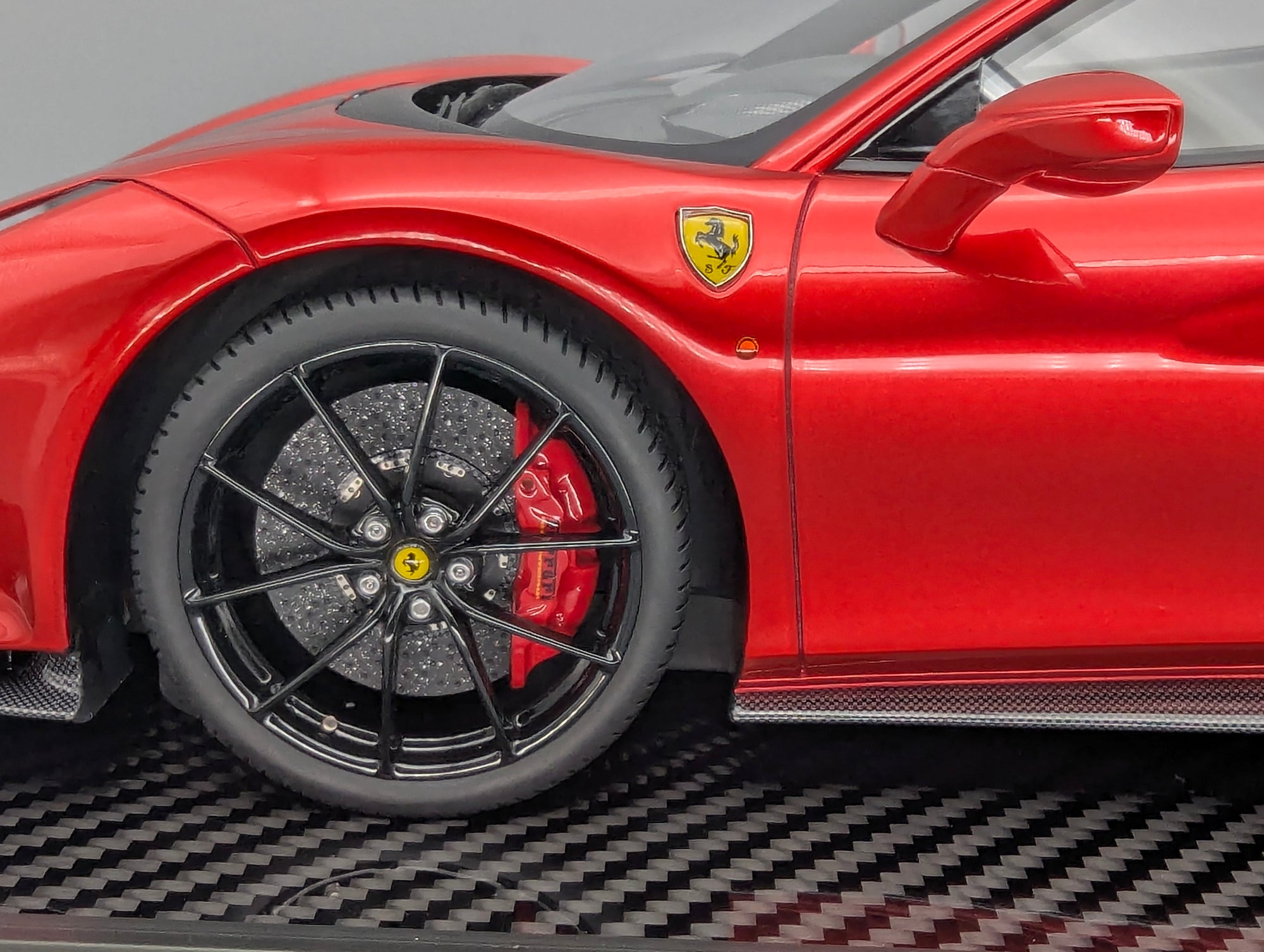 Modellautos 1:12 BBR Ferrari 488 Pista F1 2007 Red / Black Stripe Ltd 10/10 OVP