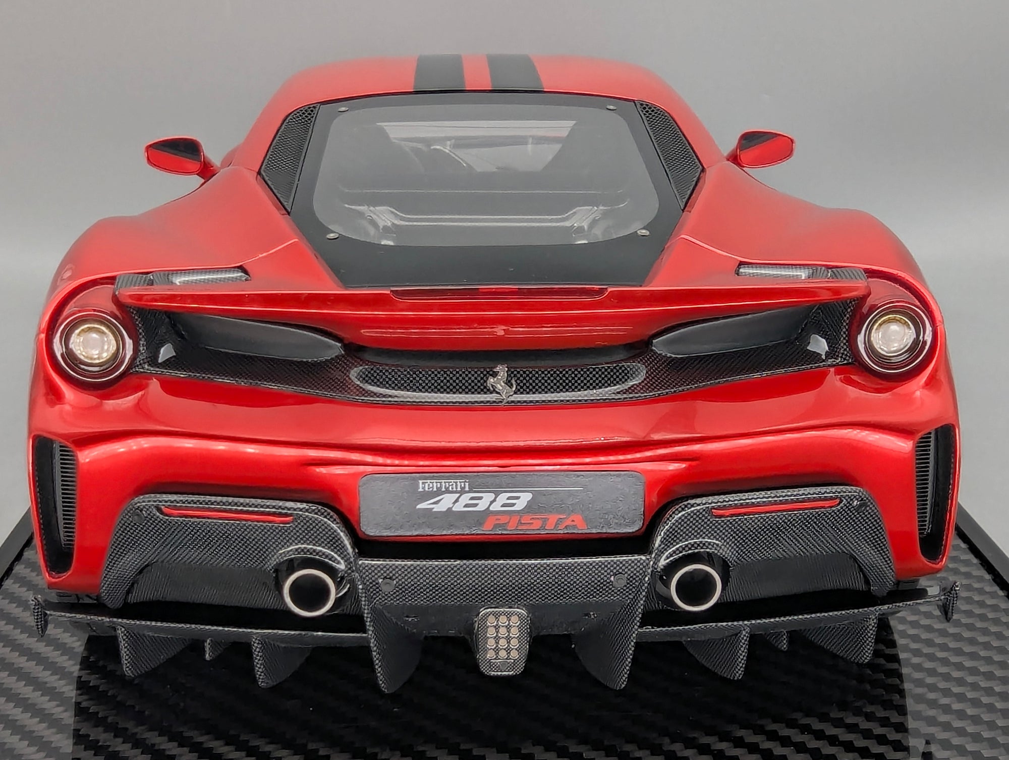 Modellautos 1:12 BBR Ferrari 488 Pista F1 2007 Red / Black Stripe Ltd 10/10 OVP