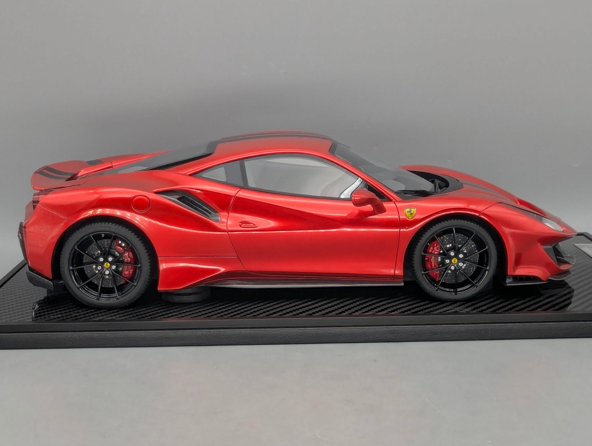 Modellautos 1:12 BBR Ferrari 488 Pista F1 2007 Red / Black Stripe Ltd 10/10 OVP