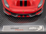 Modellautos 1:12 BBR Ferrari 488 Pista F1 2007 Red / Black Stripe Ltd 10/10 OVP
