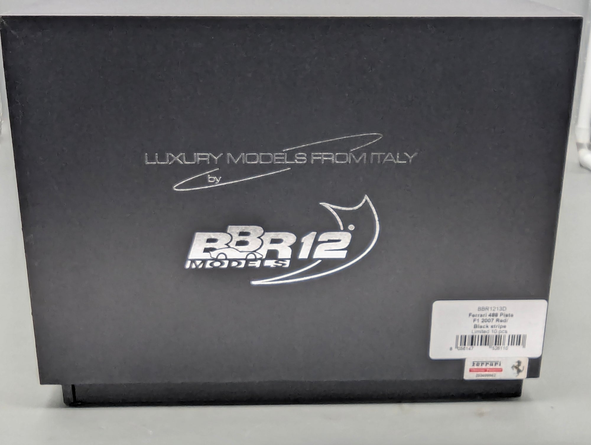Modellautos 1:12 BBR Ferrari 488 Pista F1 2007 Red / Black Stripe Ltd 10/10 OVP