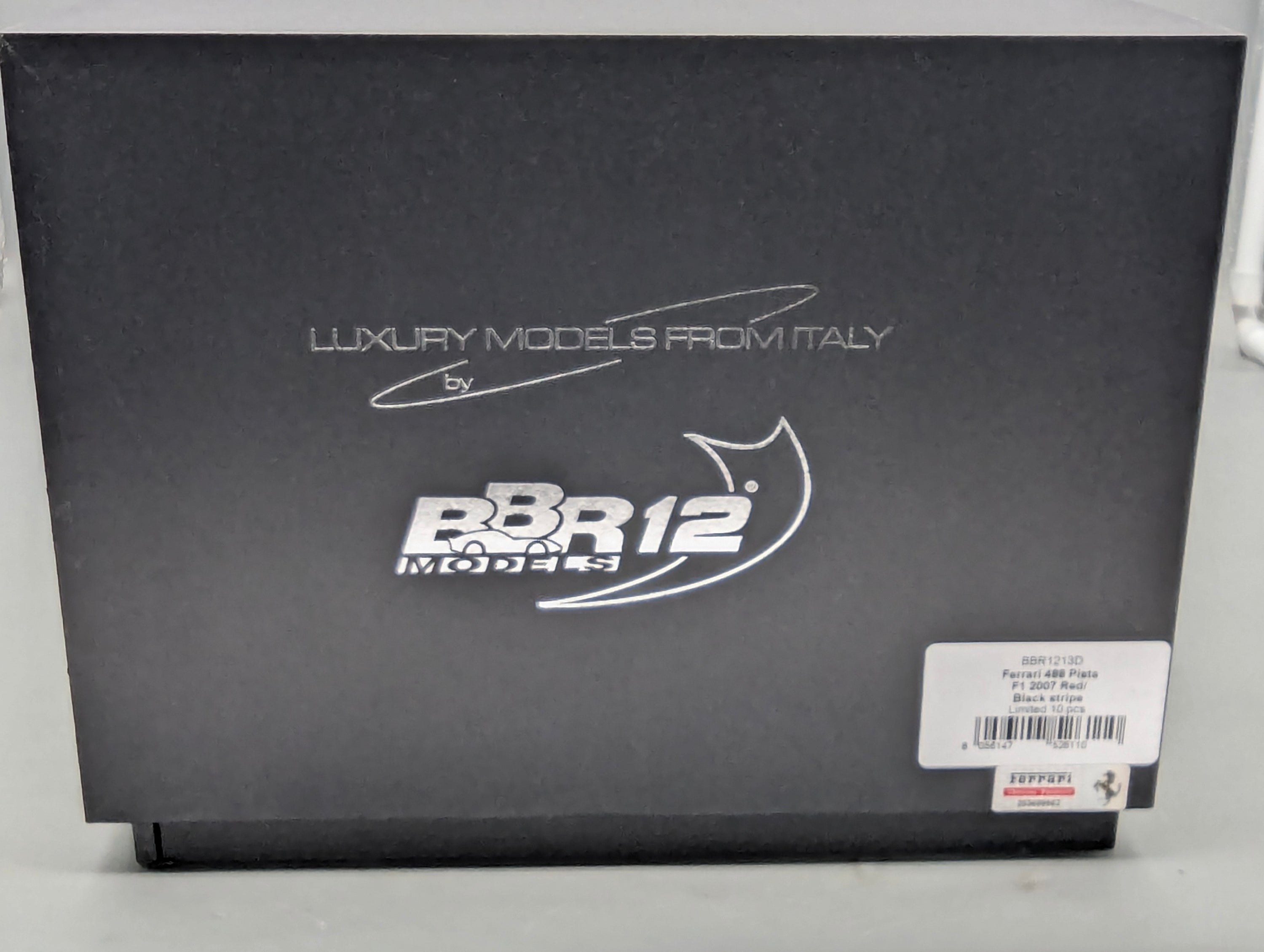 Modellautos 1:12 BBR Ferrari 488 Pista F1 2007 Red / Black Stripe Ltd 10/10 OVP