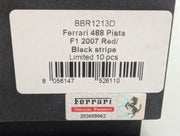 Modellautos 1:12 BBR Ferrari 488 Pista F1 2007 Red / Black Stripe Ltd 10/10 OVP