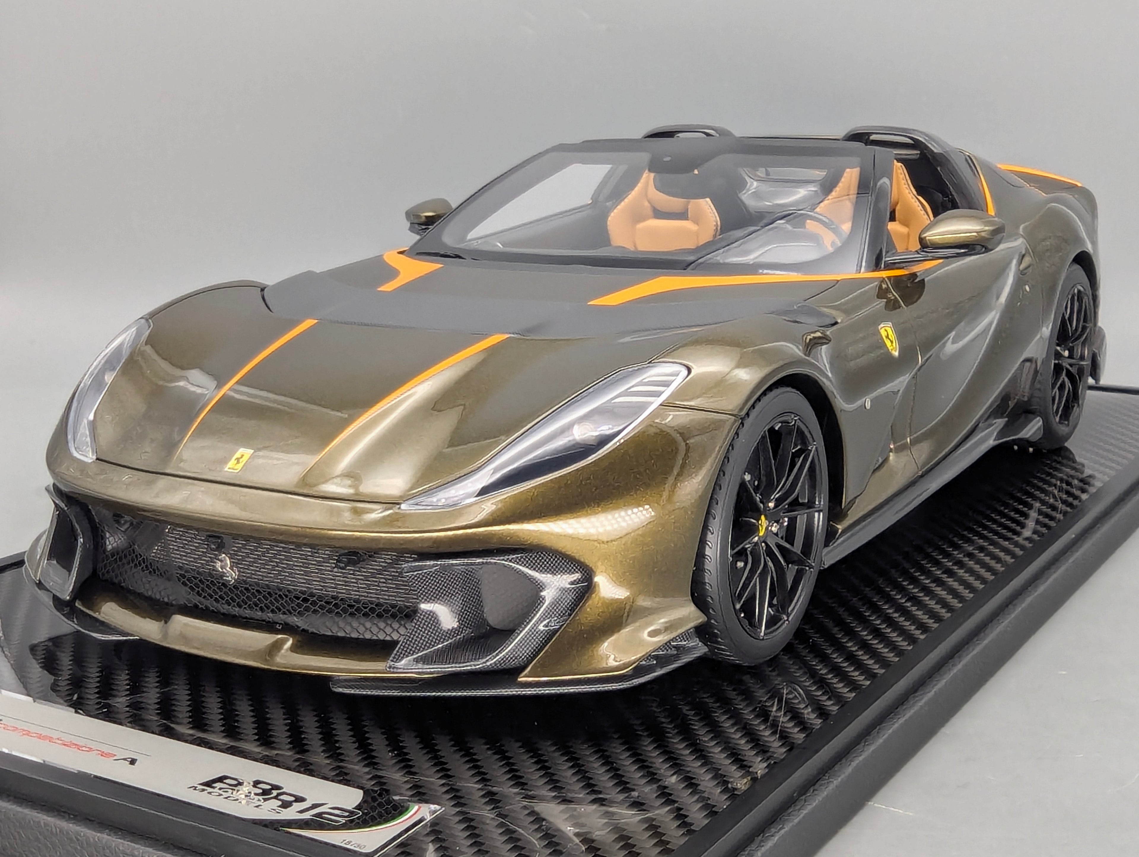 Modellautos 1:12 BBR Ferrari 812 Competizione A Verde Volterra Ltd 18/30 OVP