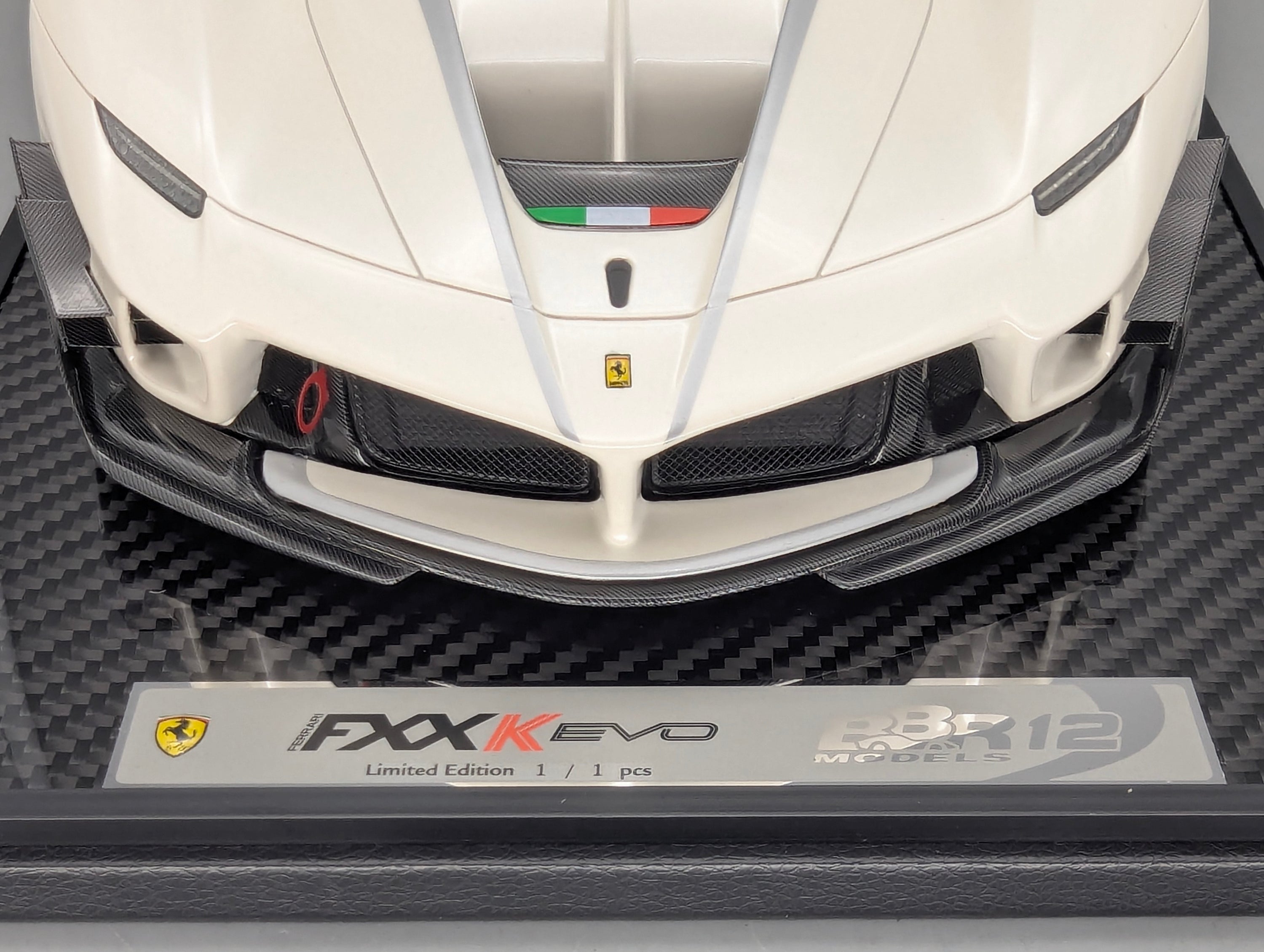 Modellautos 1:12 BBR Ferrari FXX-K EVO Gloss Pearl White Ltd UNIKAT 01/01 OVP