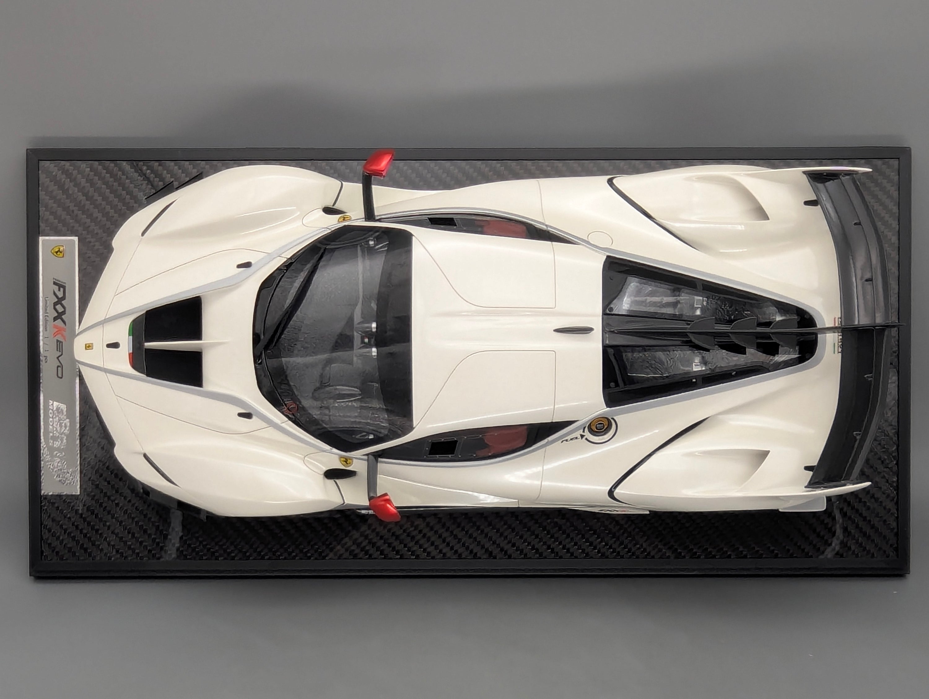 Modellautos 1:12 BBR Ferrari FXX-K EVO Gloss Pearl White Ltd UNIKAT 01/01 OVP