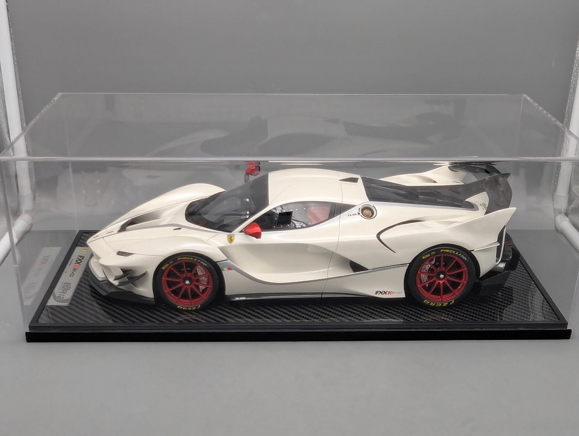 Modellautos 1:12 BBR Ferrari FXX-K EVO Gloss Pearl White Ltd UNIKAT 01/01 OVP