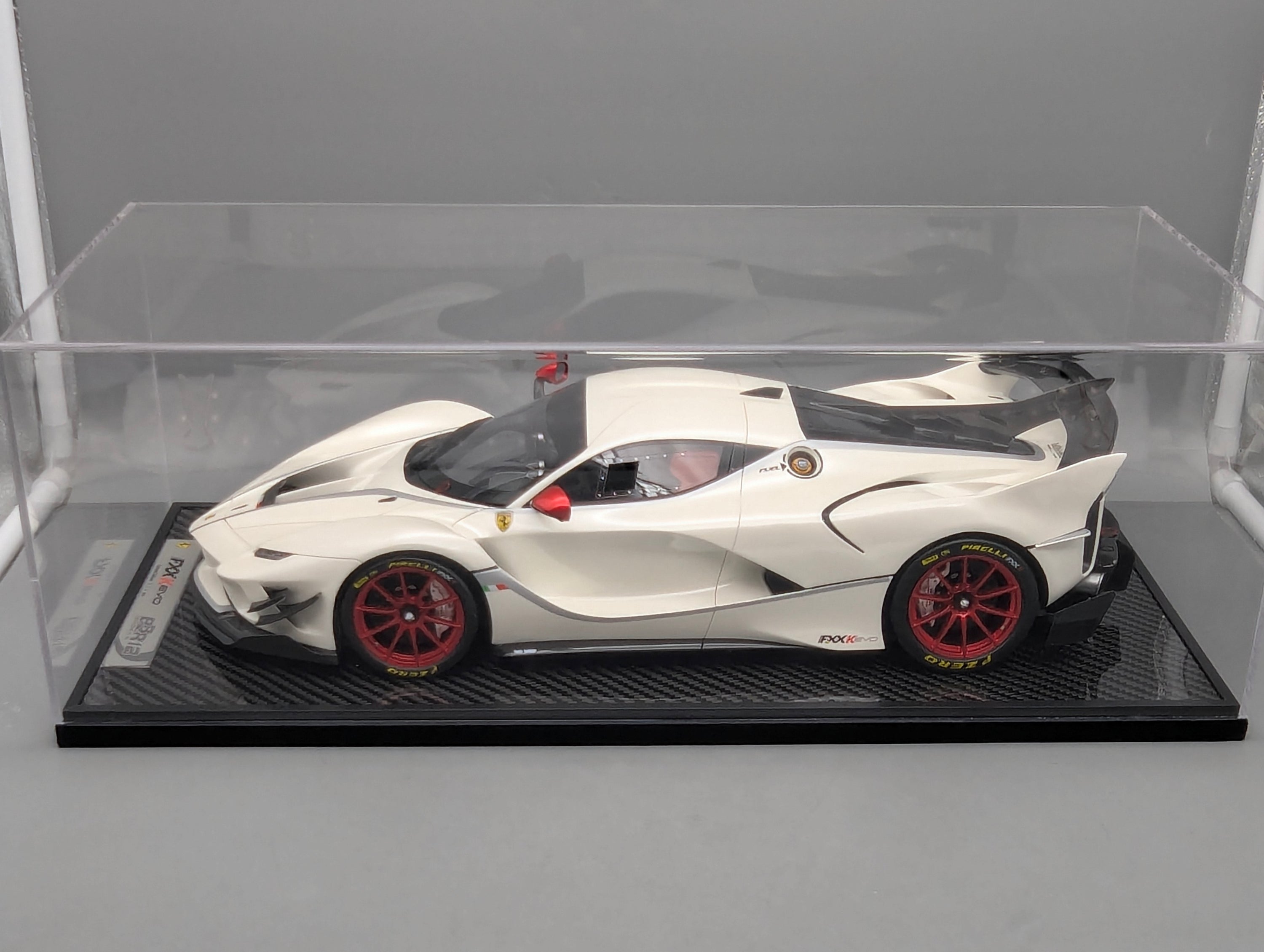 Modellautos 1:12 BBR Ferrari FXX-K EVO Gloss Pearl White Ltd UNIKAT 01/01 OVP