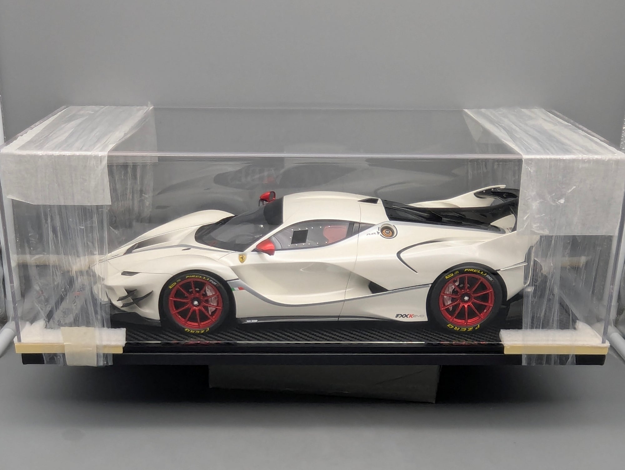 Modellautos 1:12 BBR Ferrari FXX-K EVO Gloss Pearl White Ltd UNIKAT 01/01 OVP