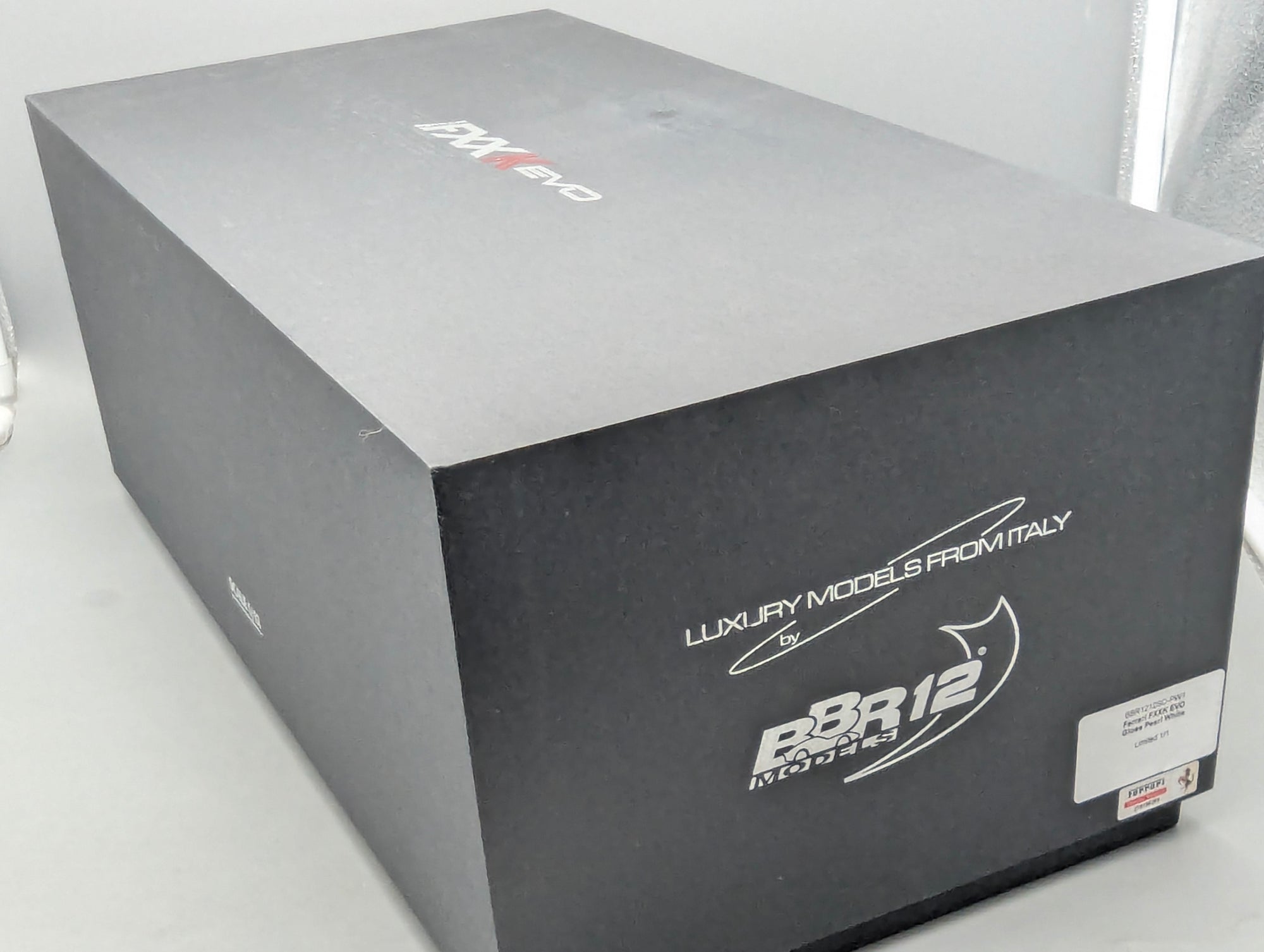 Modellautos 1:12 BBR Ferrari FXX-K EVO Gloss Pearl White Ltd UNIKAT 01/01 OVP