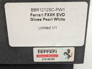 Modellautos 1:12 BBR Ferrari FXX-K EVO Gloss Pearl White Ltd UNIKAT 01/01 OVP