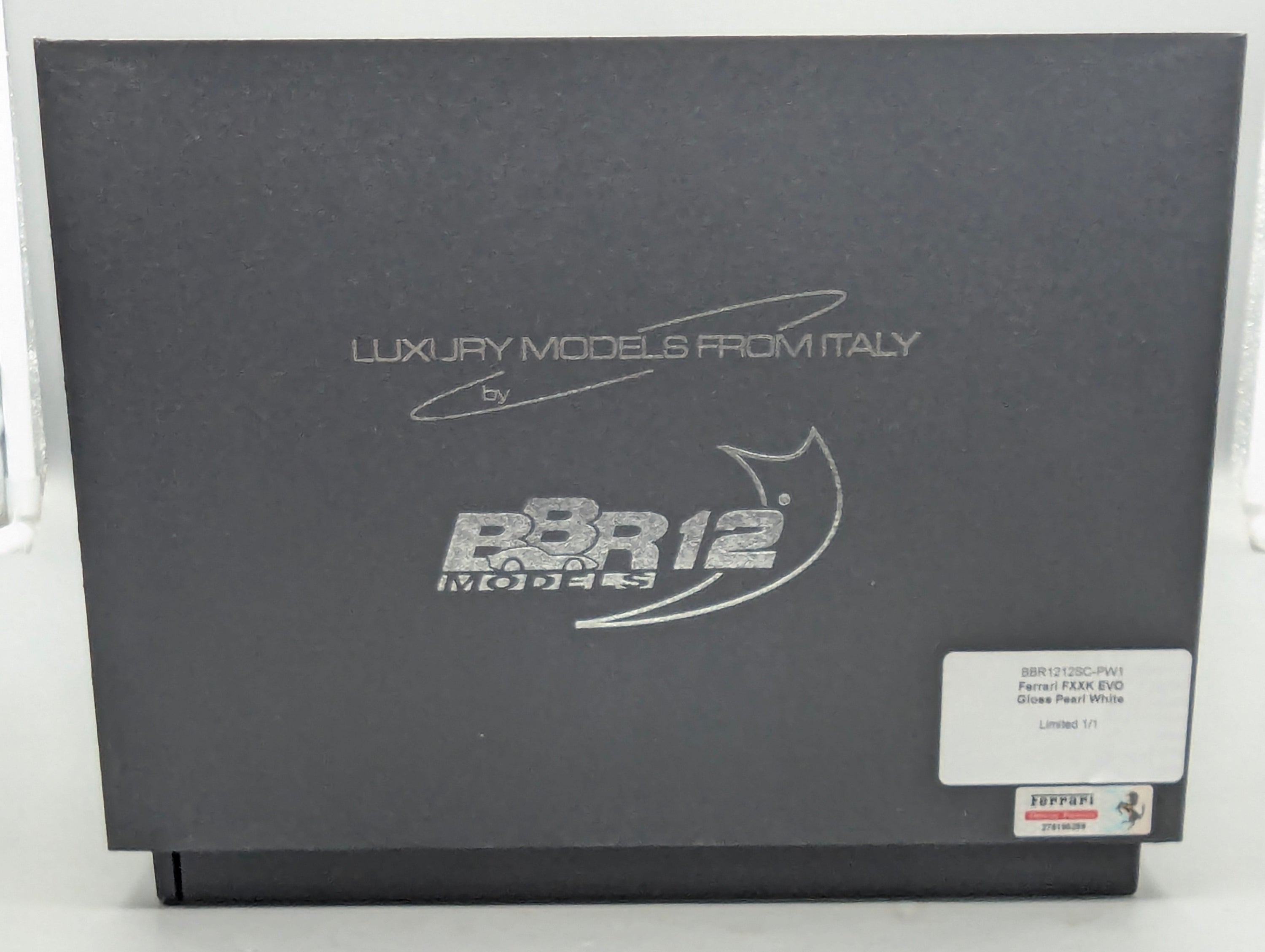 Modellautos 1:12 BBR Ferrari FXX-K EVO Gloss Pearl White Ltd UNIKAT 01/01 OVP