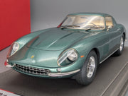 Modellautos 1:18 BBR Ferrari 275 GTB/4 1966 Met. Green Ltd 01/36 Lederplatte Vitrine OVP