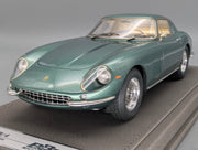 Modellautos 1:18 BBR Ferrari 275 GTB/4 1966 Met. Green Ltd 01/36 Lederplatte Vitrine OVP