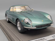 Modellautos 1:18 BBR Ferrari 275 GTB/4 1966 Met. Green Ltd 01/36 Lederplatte Vitrine OVP
