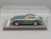 Modellautos 1:18 BBR Ferrari 275 GTB/4 1966 Met. Green Ltd 01/36 Lederplatte Vitrine OVP