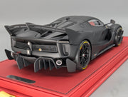 Modellautos 1:18 BBR Ferrari FXX-K EVO Matt Schwarz Ltd 12/30 Lederplatte Vitrine OVP
