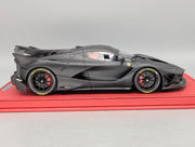 Modellautos 1:18 BBR Ferrari FXX-K EVO Matt Schwarz Ltd 12/30 Lederplatte Vitrine OVP