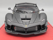 Modellautos 1:18 BBR Ferrari FXX-K EVO Matt Schwarz Ltd 12/30 Lederplatte Vitrine OVP