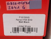 Modellautos 1:18 BBR Ferrari FXX-K EVO Matt Schwarz Ltd 12/30 Lederplatte Vitrine OVP