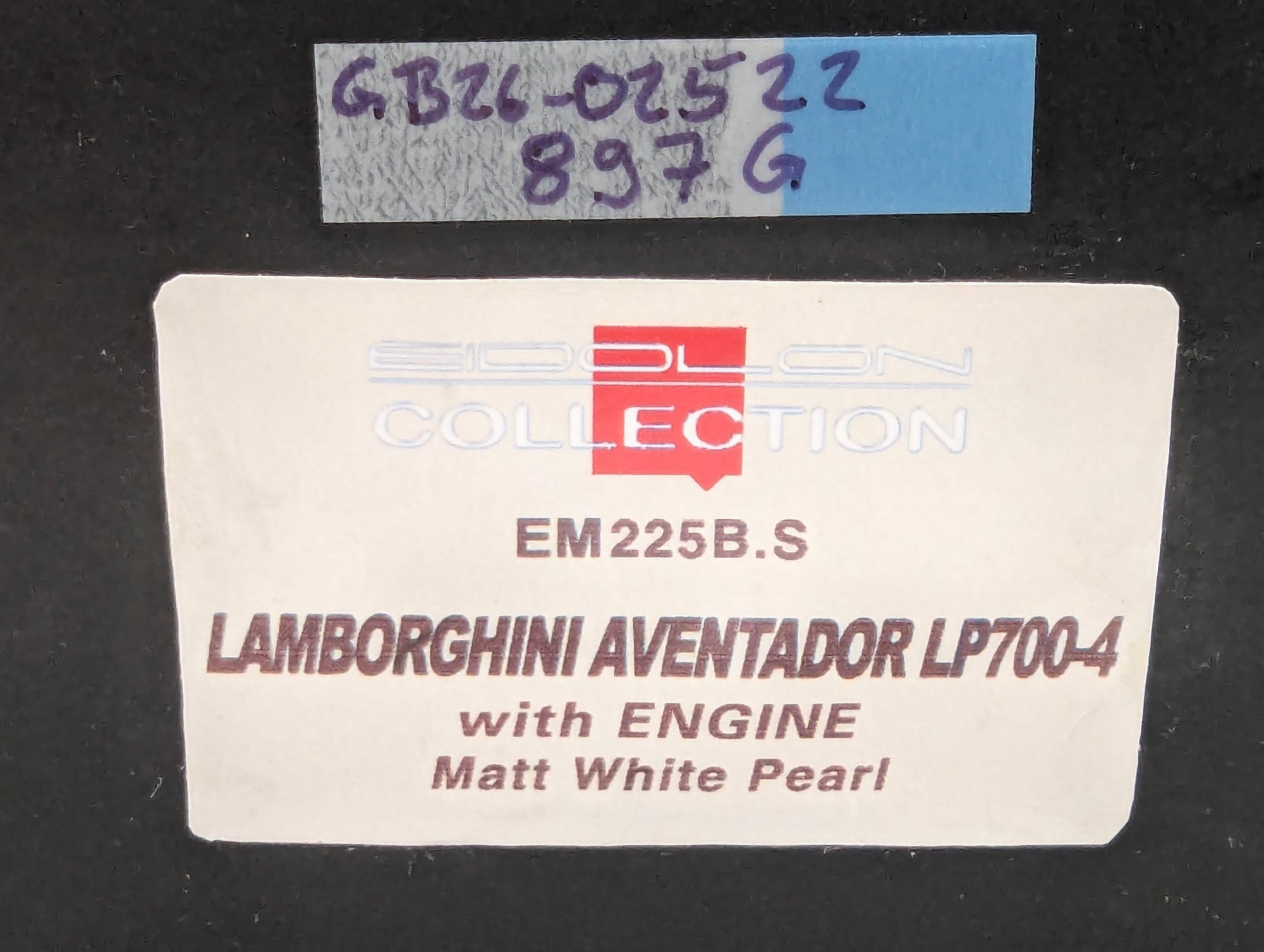 Eidolon Make Up 1:43 Lamborghini Aventador LP700-4 Matt Pearl White Engine Set OVP