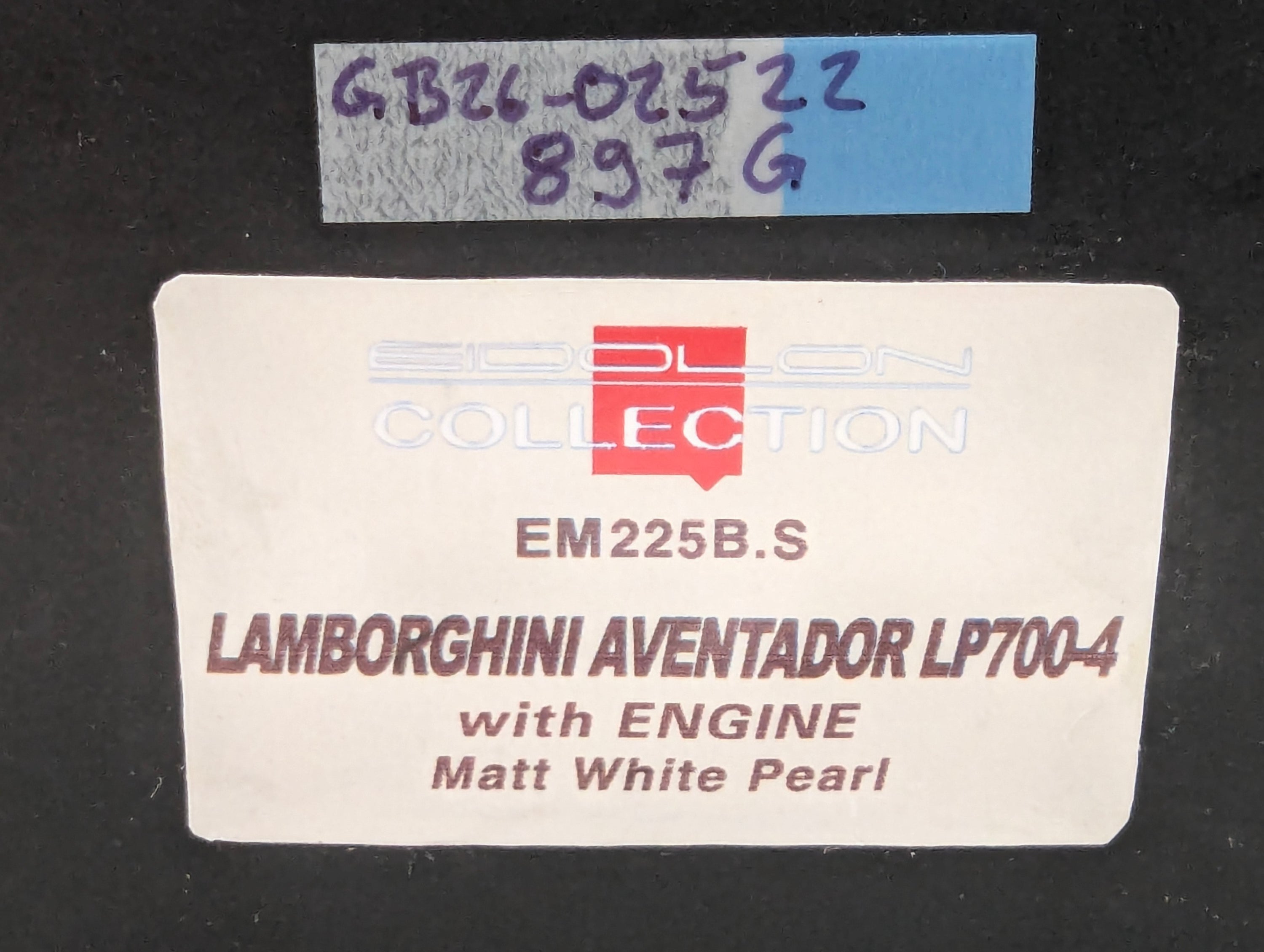 Eidolon Make Up 1:43 Lamborghini Aventador LP700-4 Matt Pearl White Engine Set OVP
