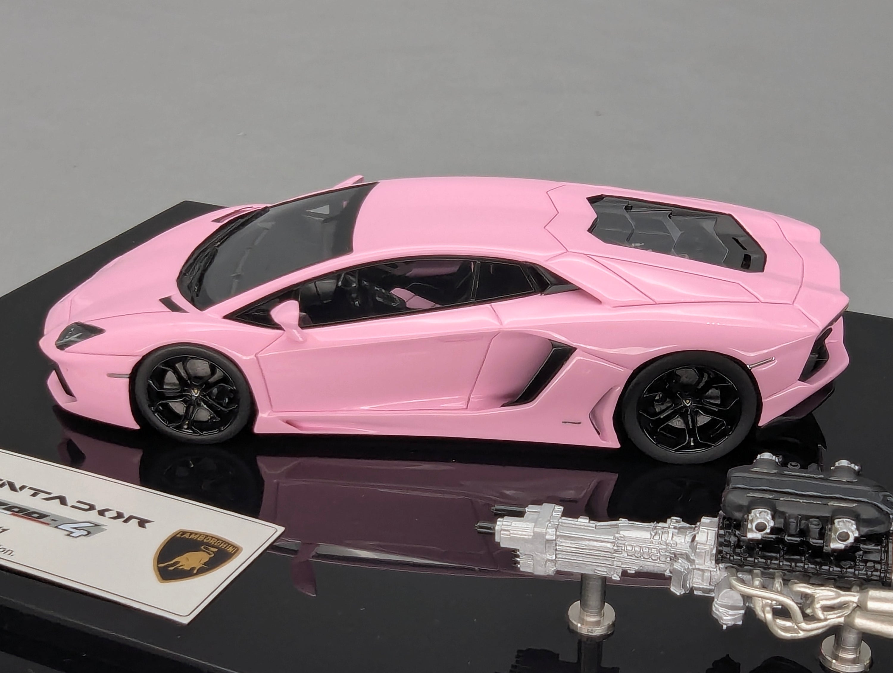 Eidolon Make Up 1:43 Lamborghini Aventador LP700-4 Pink Engine Set 2011 OVP