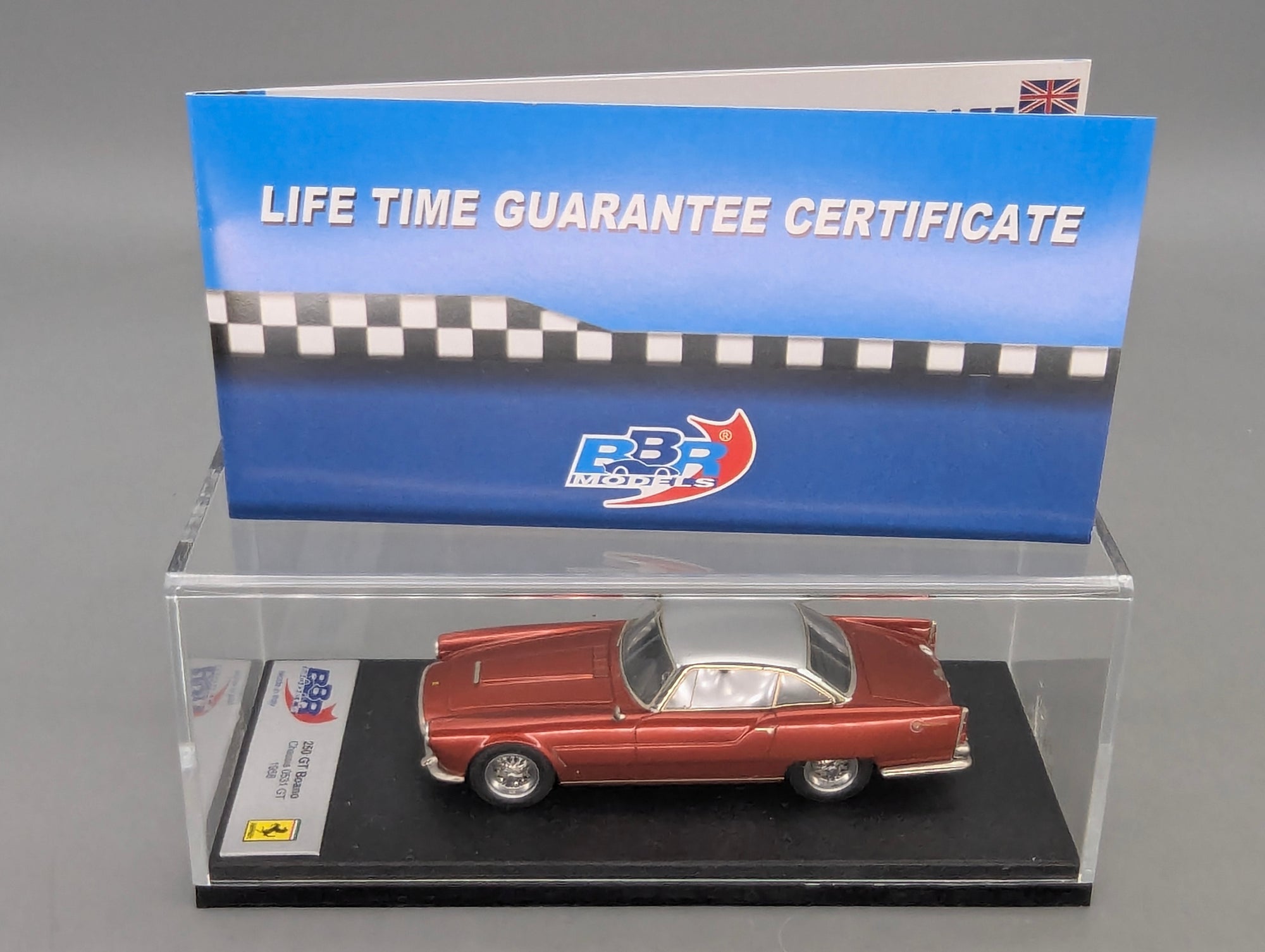 Modellautos 1:43 BBR Ferrari 250 GT Boano S/N 0531 GT 1958 Ltd 08/20 mit OVP