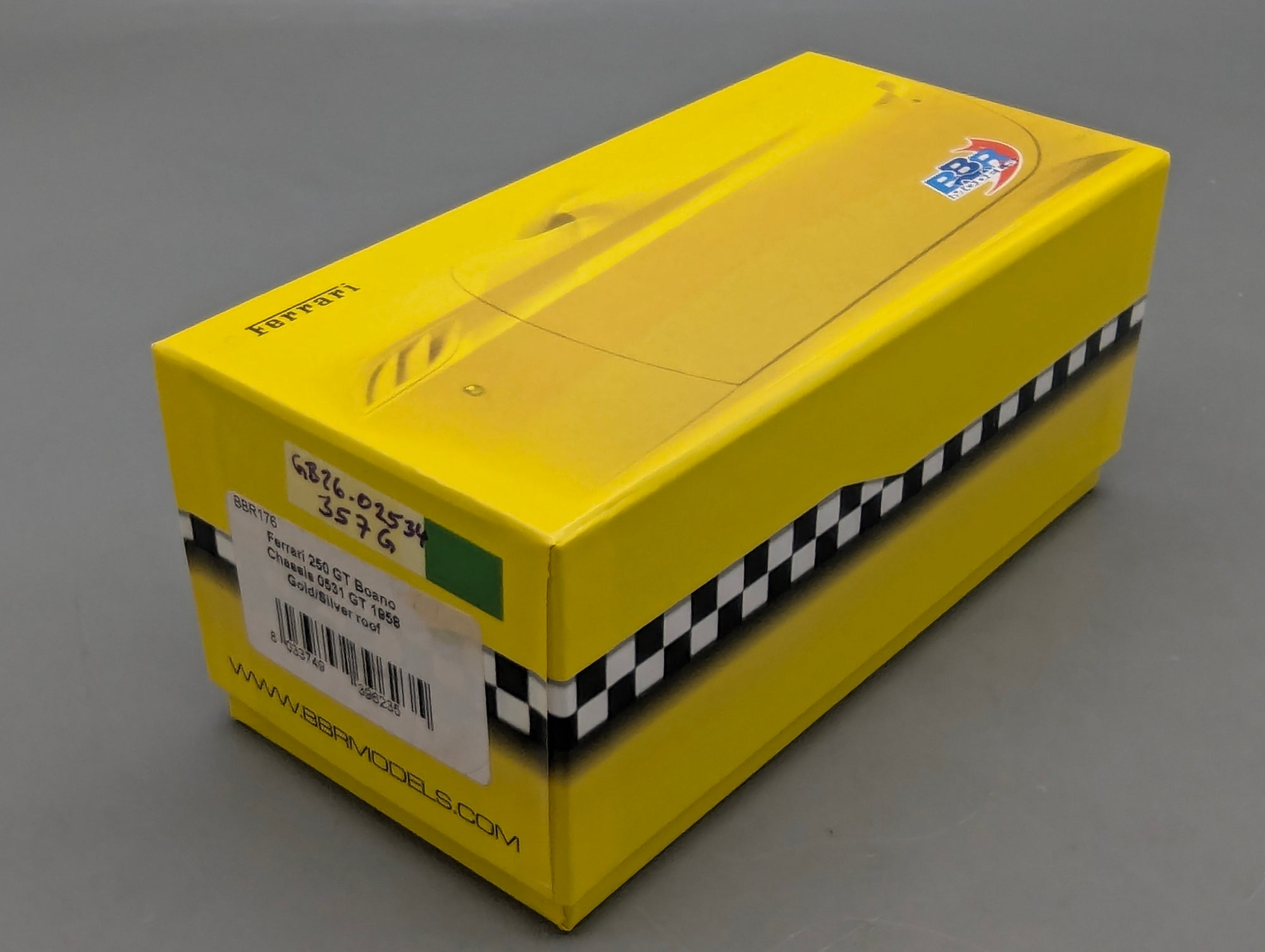 Modellautos 1:43 BBR Ferrari 250 GT Boano S/N 0531 GT 1958 Ltd 08/20 mit OVP