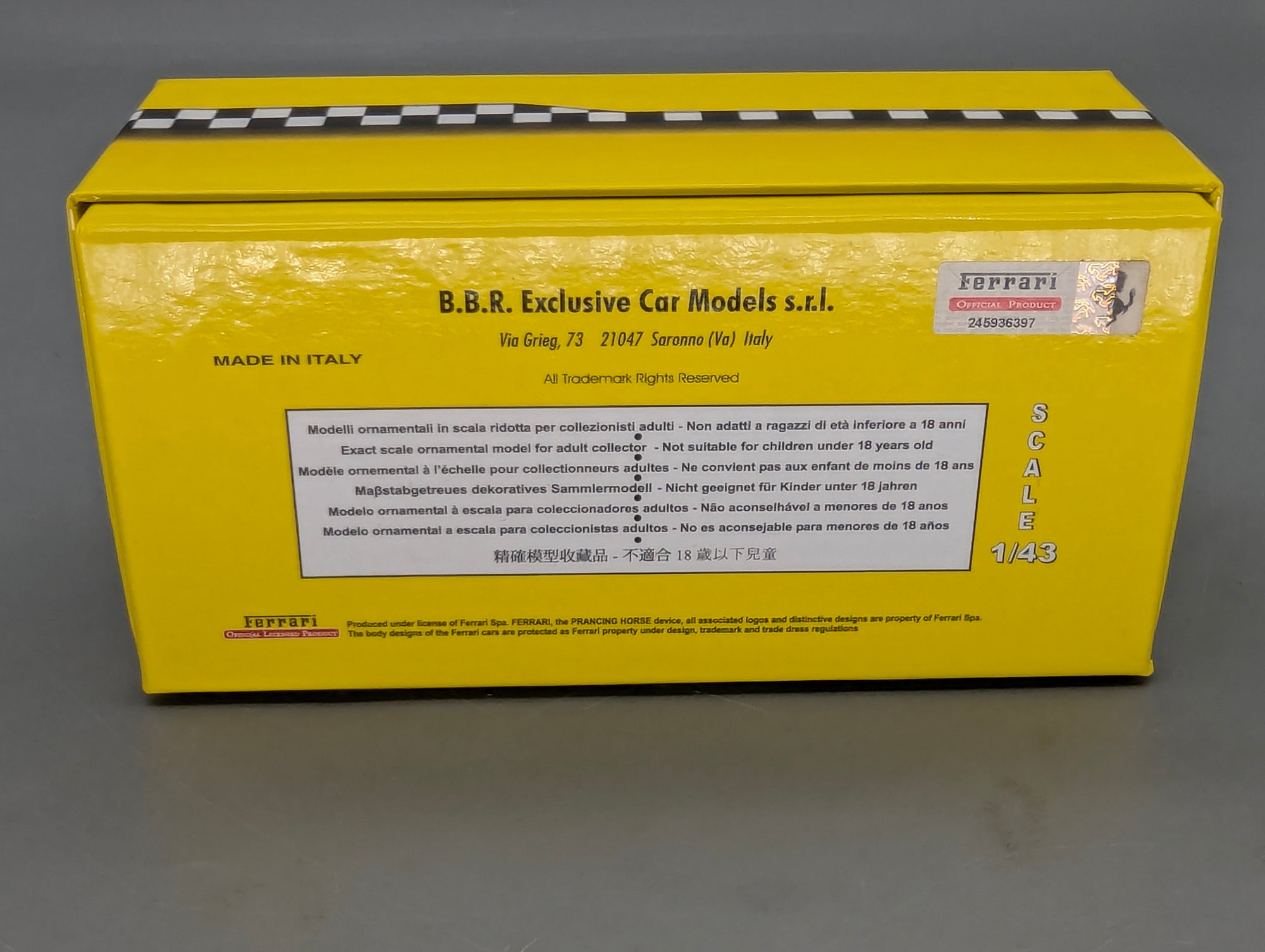 Coches a escala 1:43 Spark S9609 Lamborghini Huracan GT3 EVO FIA Vallelunga 2019 #58 precintado